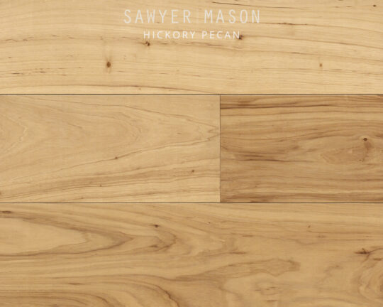 golden hickory floor with a wide variations character