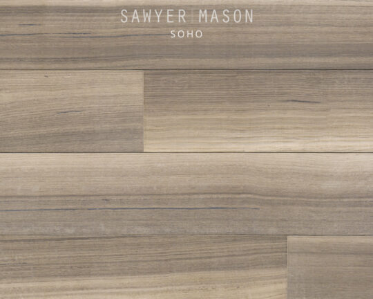 Gray and brown toned rift and quarter grained flooring.