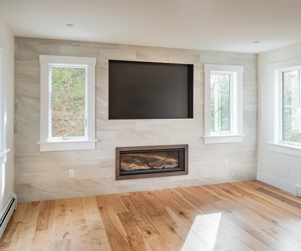 Open Concept Hickory Pecan Installation