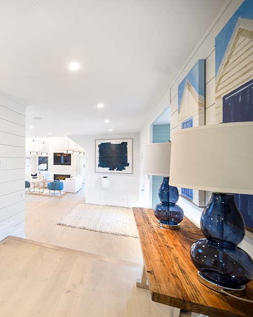 Coastal Chic Retreat featuring Sawyer Mason Fogg Structured Wide Plank Floors