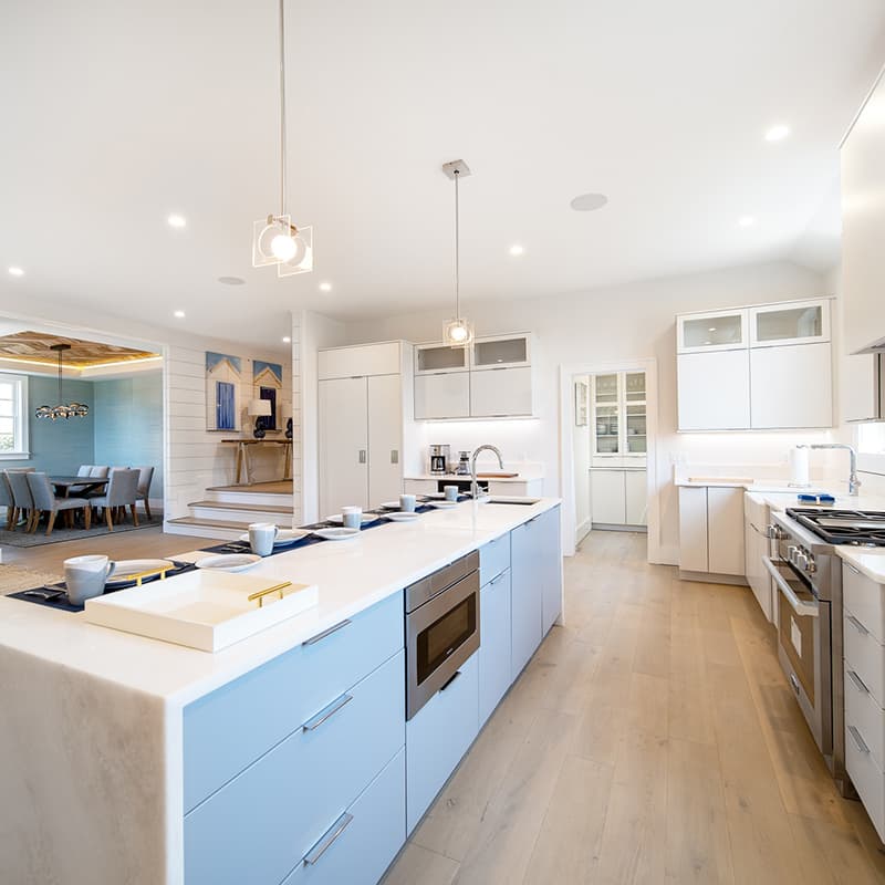 Coastal Chic Retreat featuring Sawyer Mason Fogg Structured Wide Plank Floors