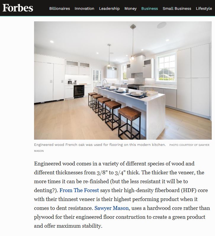 forbes engineeered plank