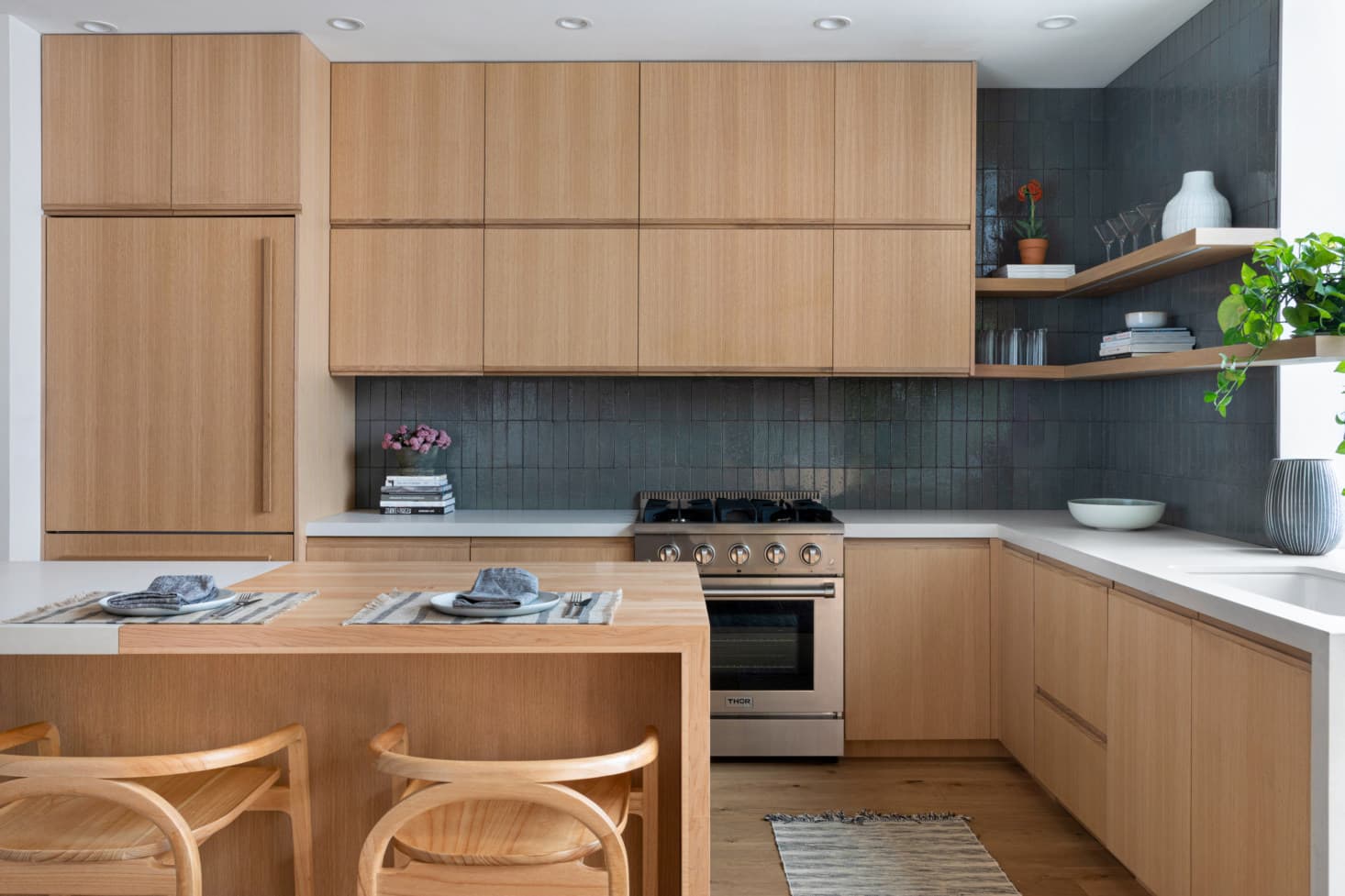 Scandinavian Kitchen Design with Sawyer Mason Wide Plank Sconset