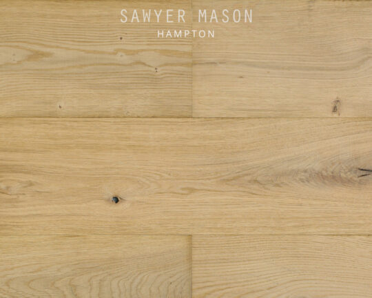 Wire brushed warm brown floor.