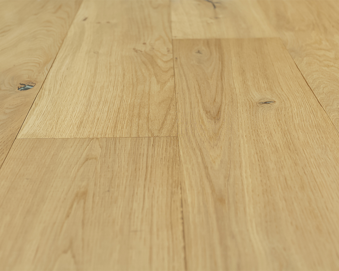 Medium brown wood flooring close-up view.