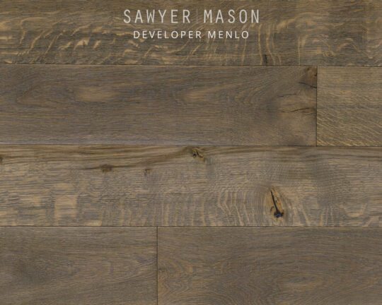 Developer Menlo wood flooring swatch.