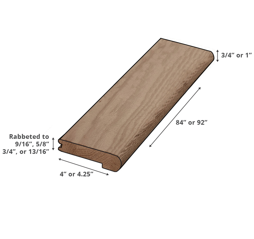 Bullnose stair tread