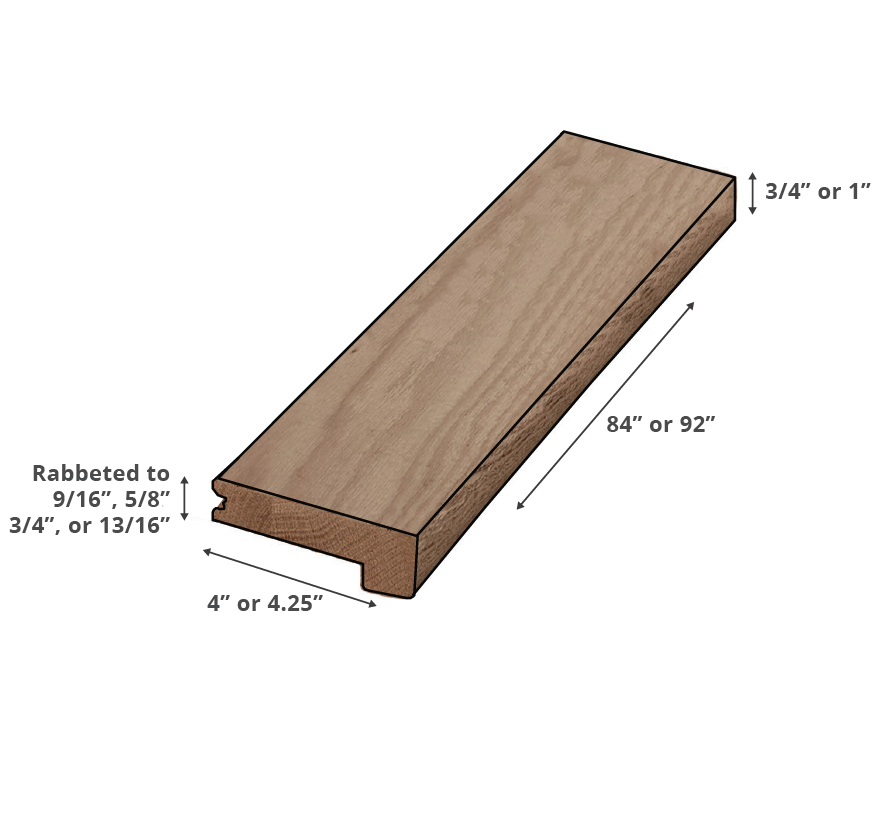 Eased edge stair tread