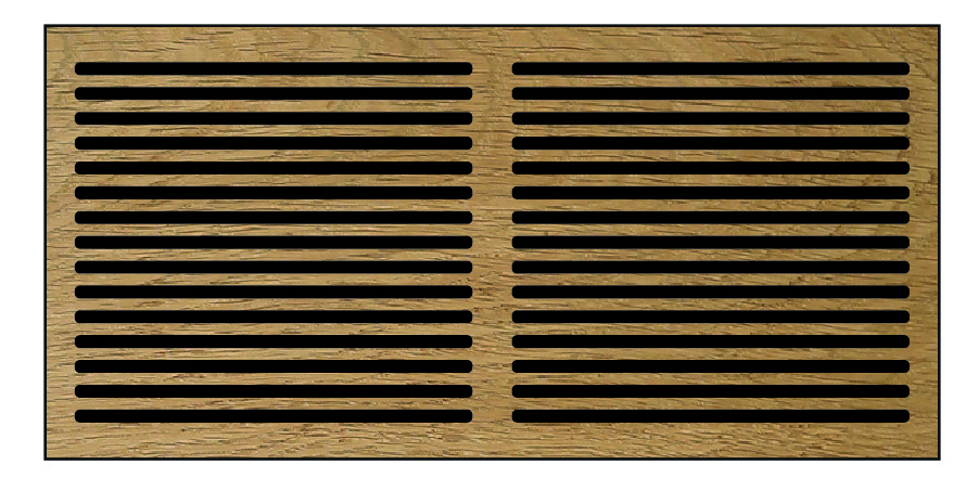Air grille with no frame