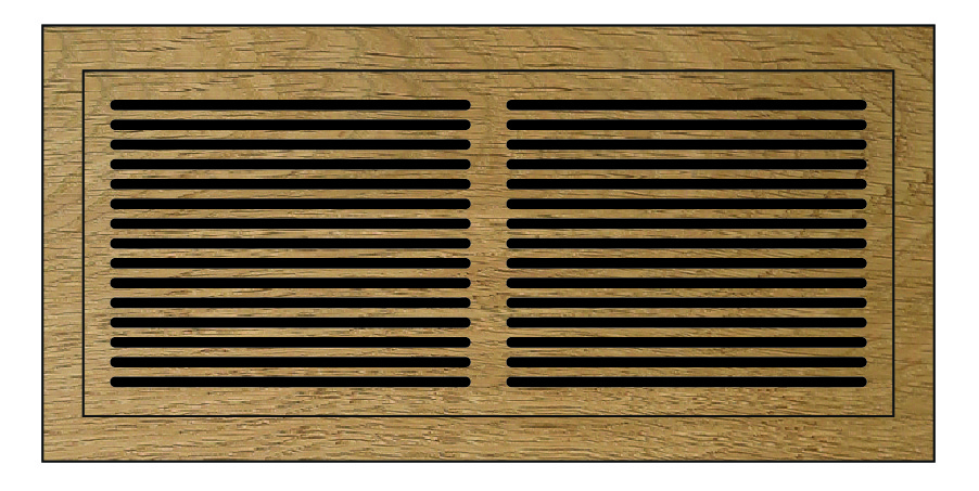 Air grille with frame