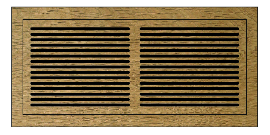 Air grille with frame